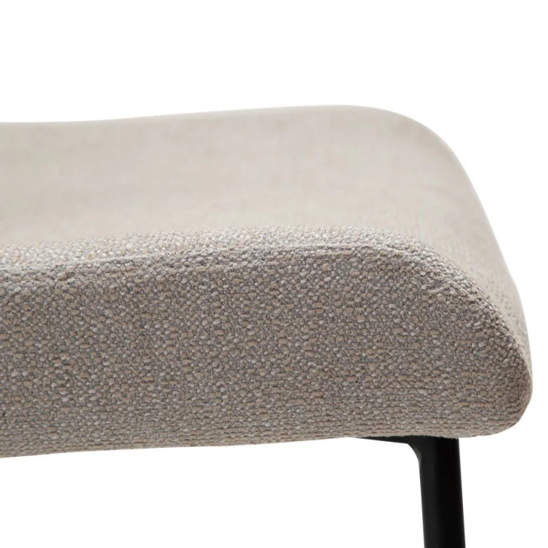 Chair Glam Black Frame by Sanne Protin with boucle fabric 50x61x81cm
