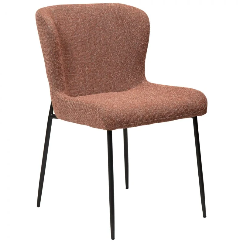 Chair Glam Black Frame by Sanne Protin with boucle fabric 50x61x81cm