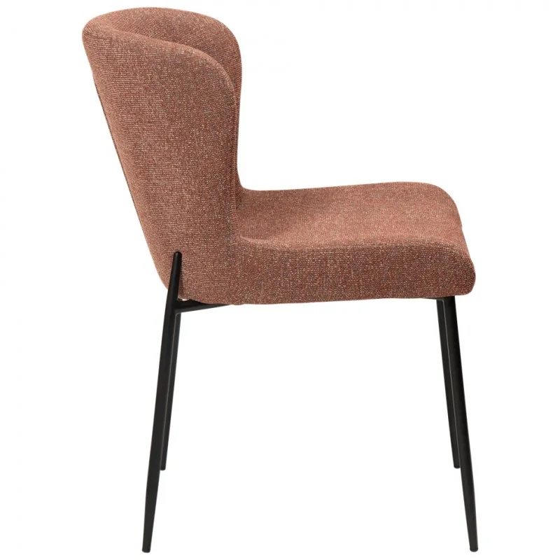 Chair Glam Black Frame by Sanne Protin with boucle fabric 50x61x81cm