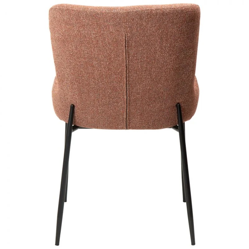 Chair Glam Black Frame by Sanne Protin with boucle fabric 50x61x81cm