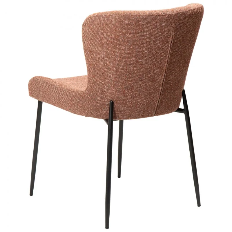 Chair Glam Black Frame by Sanne Protin with boucle fabric 50x61x81cm
