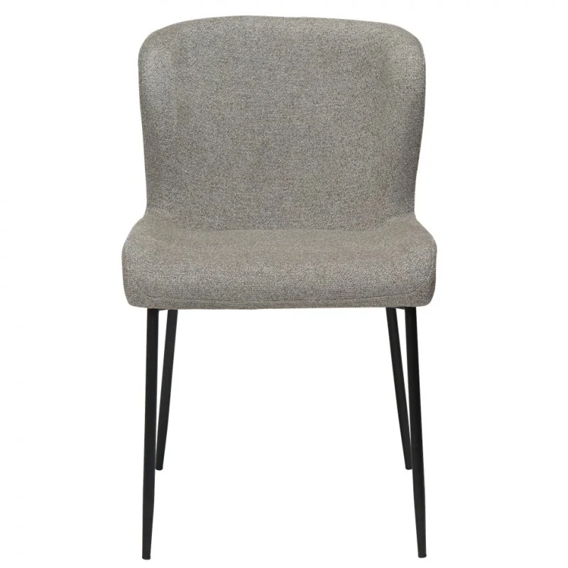 Chair Glam Black Frame by Sanne Protin with boucle fabric 50x61x81cm
