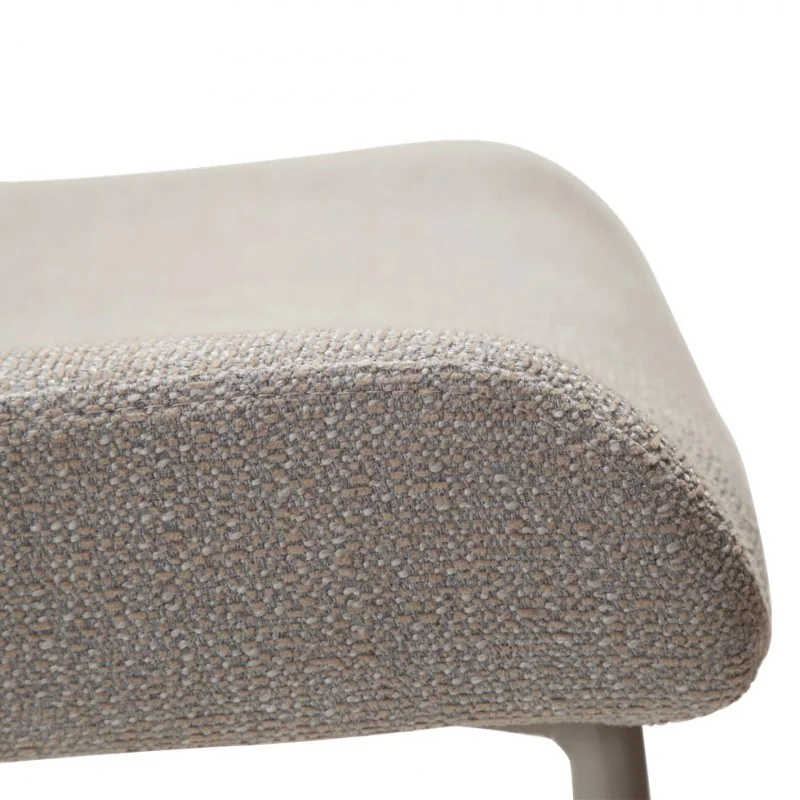 Chair Glam Greige frame by Sanne Protin with boucle fabric 50x61x81cm