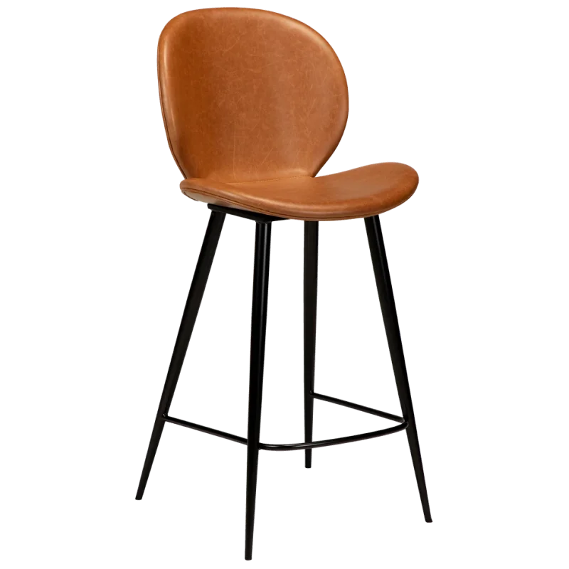 Bar stool Cloud by Marianne Bjarlov brown faux leather seatheight 65cm
