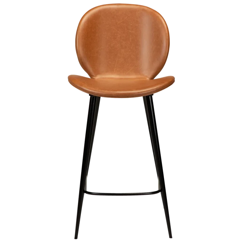 Bar stool Cloud by Marianne Bjarlov brown faux leather seatheight 65cm