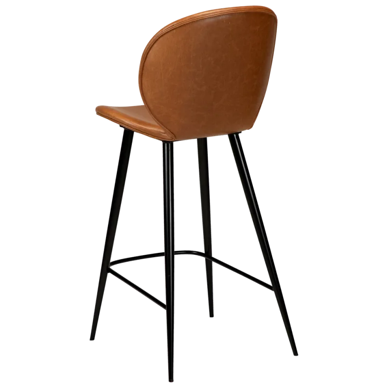 Bar stool Cloud by Marianne Bjarlov brown faux leather seatheight 65cm