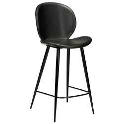 Bar stool Cloud by Marianne Bjarlov black faux leather seatheight 65cm