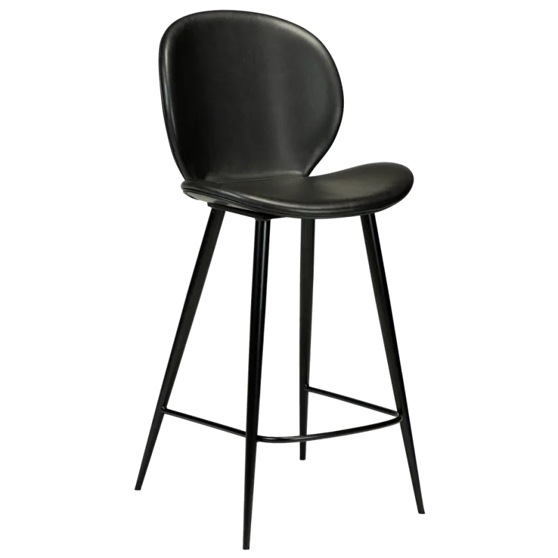 Bar stool Cloud by Marianne Bjarlov black faux leather seatheight 65cm