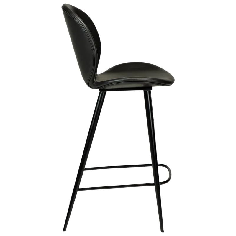 Bar stool Cloud by Marianne Bjarlov black faux leather seatheight 65cm