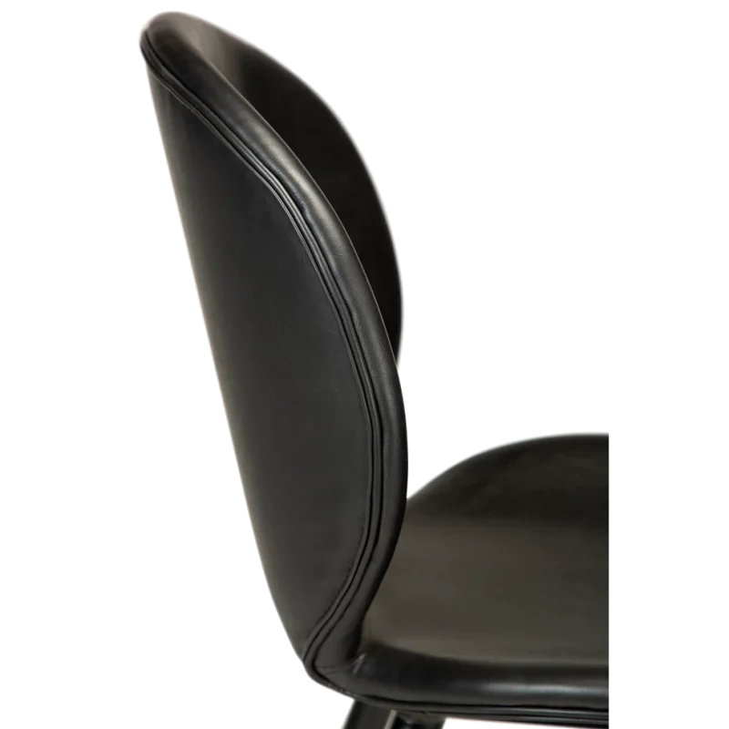 Bar stool Cloud by Marianne Bjarlov black faux leather seatheight 65cm