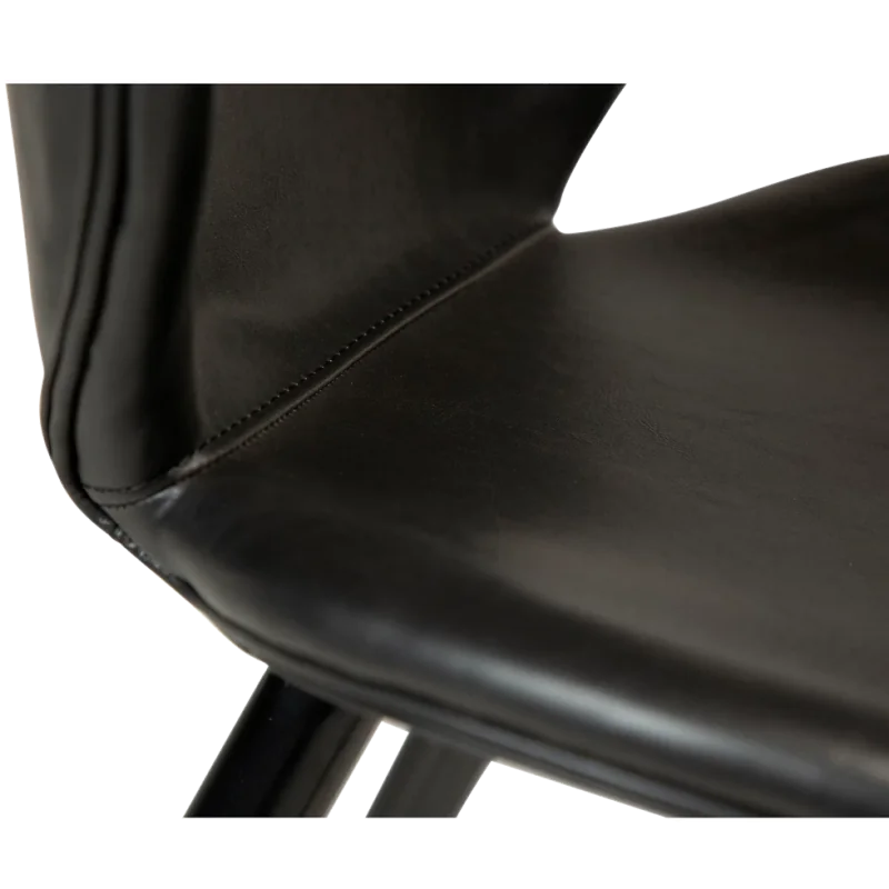 Bar stool Cloud by Marianne Bjarlov black faux leather seatheight 65cm