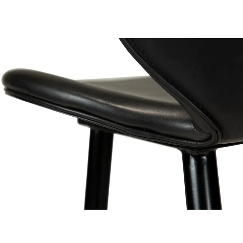 Bar stool Cloud by Marianne Bjarlov black faux leather seatheight 65cm