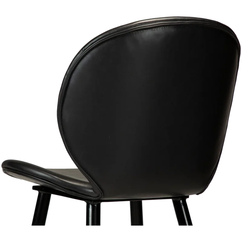 Bar stool Cloud by Marianne Bjarlov black faux leather seatheight 65cm