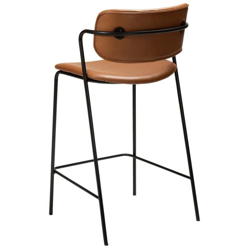 Bar stool Zed by Steffensen & Würtz of faux leather seat height 65cm