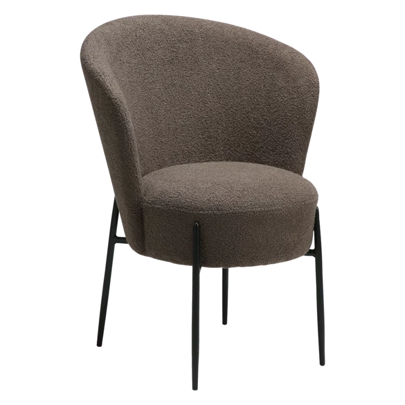 Chair Orbit by Amtorp design upholstered with boucle fabric 64x62x87cm
