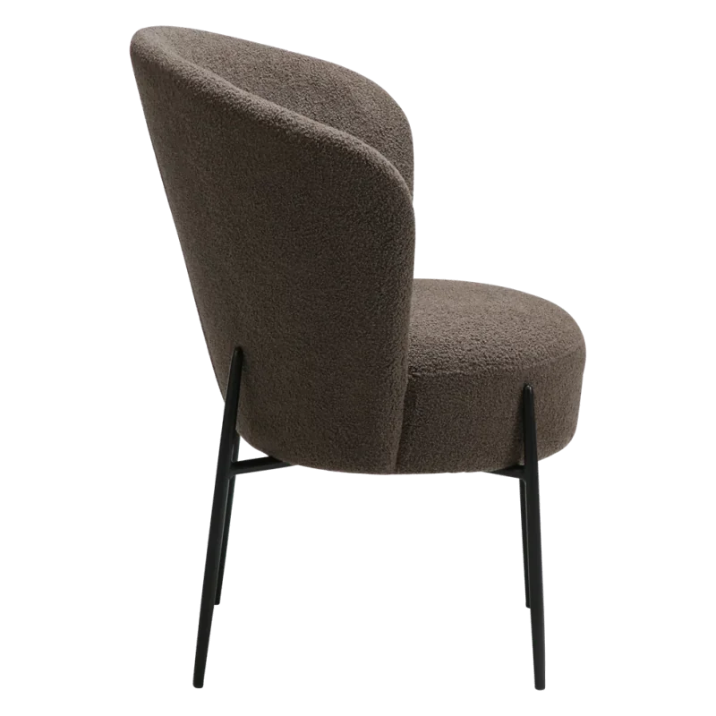 Chair Orbit by Amtorp design upholstered with boucle fabric 64x62x87cm