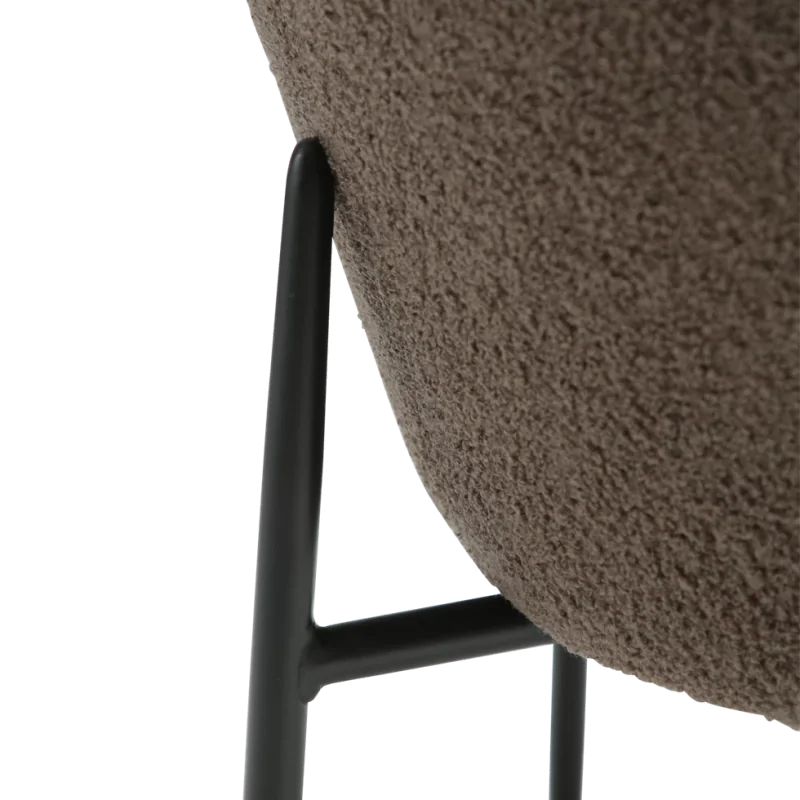Chair Orbit by Amtorp design upholstered with boucle fabric 64x62x87cm